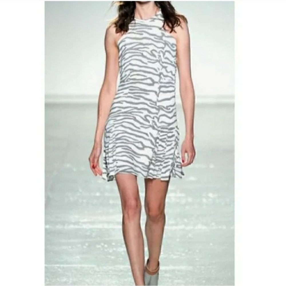 Rebecca Taylor Tiger Print Fit And Flare Dress Women's 6